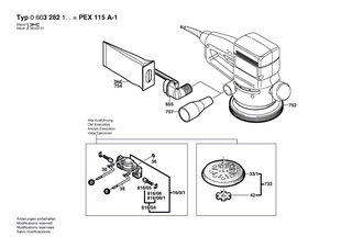 BOSCH Schalter | Ersatzteile für PEX 115 A-1 | 2607200260