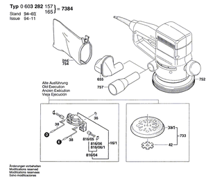 BOSCH Hinweisschild ACHTUNG | Ersatzteile f�r PEX 115 A-1 | 2610904501