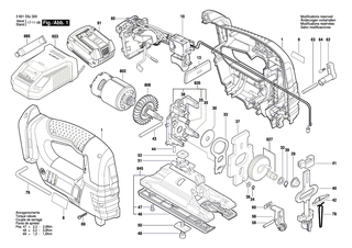 BOSCH Druckfeder | Ersatzteile f�r GCB 18 V-LI, GST 18 V-LI - 2604690055