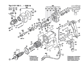 BOSCH Motorgeh�use BLAU | Ersatzteile f�r GGW 10 E - 2605104309