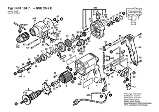 BOSCH Motorgeh�use BLAU | Ersatzteile f�r GGW 10 E - 2605104309