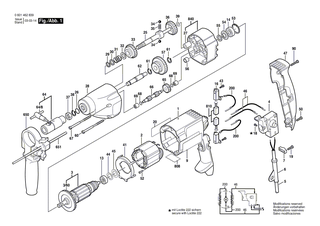BOSCH Motorgeh�use BLAU | Ersatzteile f�r GGW 10 E - 2605104309
