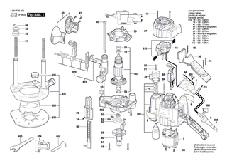 BOSCH Motorgeh�use | Ersatzteile f�r GOF 1250 CE, GOF 1250 LCE - 2605105971