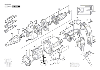 BOSCH Motorgeh�use DUNKELBLAU | Ersatzteile f�r GSR 6-45 TE, GSR 6-25 TE - 2605108083