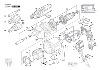 BOSCH Motorgeh�use DUNKELBLAU | Ersatzteile f�r GSR 6-45 TE, GSR 6-25 TE - 2605108083