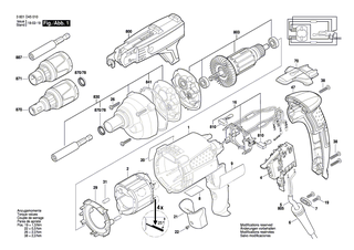 BOSCH Motorgeh�use DUNKELBLAU | Ersatzteile f�r GSR 6-45 TE, GSR 6-25 TE - 2605108083