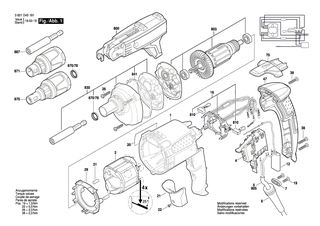 BOSCH Motorgeh�use DUNKELBLAU | Ersatzteile f�r GSR 6-45 TE, GSR 6-25 TE - 2605108083