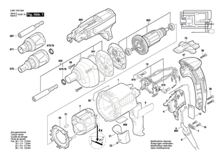 BOSCH Motorgeh�use DUNKELBLAU | Ersatzteile f�r GSR 6-45 TE, GSR 6-25 TE - 2605108083