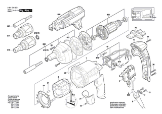 BOSCH Motorgeh�use DUNKELBLAU | Ersatzteile f�r GSR 6-45 TE, GSR 6-25 TE - 2605108083