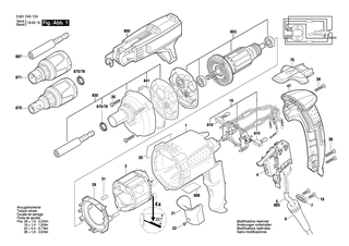 BOSCH Motorgeh�use DUNKELBLAU | Ersatzteile f�r GSR 6-45 TE, GSR 6-25 TE - 2605108083