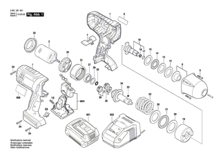 BOSCH Linse | Ersatzteile f�r GSB 18 VE-2LI, GSB 14,4 VE-2LI - 2605190895