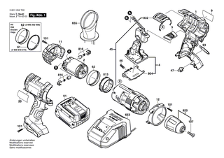 BOSCH Linse | Ersatzteile f�r GSB 18 VE-2LI, GSB 14,4 VE-2LI - 2605190895