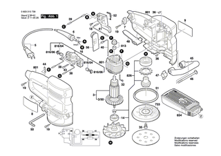 BOSCH Staubkasten | Ersatzteile f�r GSS 280 AE, GEX 150 AC - 2605411193
