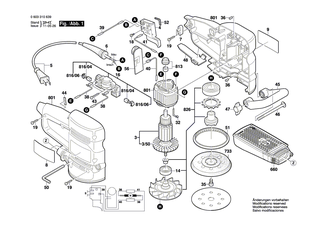 BOSCH Staubkasten | Ersatzteile f�r GSS 280 AE, GEX 150 AC - 2605411193