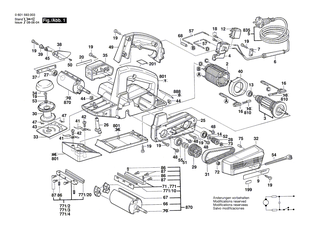 BOSCH Getriebedeckel | Ersatzteile f�r GHO 31-82, GHO 36-82 C - 2605510041