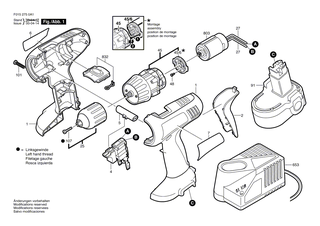 BOSCH Zwischenflansch | Ersatzteile f�r GSR 14,4 VES-2, GSR 12 VES-2 - 2605719008
