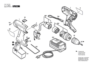 BOSCH Zwischenflansch | Ersatzteile f�r GSR 14,4 VPE-2, 3655 - 2605719027