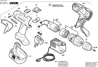 BOSCH Zwischenflansch | Ersatzteile f�r GSR 14,4 VPE-2, 3655 - 2605719027