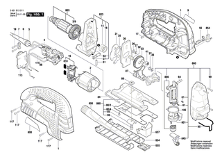 BOSCH Saugd�se | Ersatzteile f�r GST 150 CE, GST 150 BCE - 2605730055