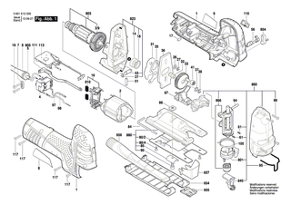 BOSCH Saugd�se | Ersatzteile f�r GST 150 CE, GST 150 BCE - 2605730055