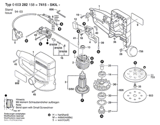 BOSCH Lagereinheit | Ersatzteile f�r PEX 115 A-1, PSS 23 - 2605805005