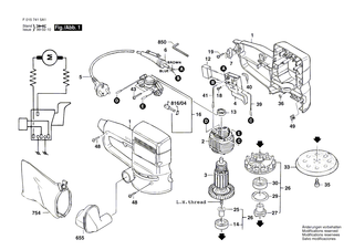 BOSCH Lagereinheit | Ersatzteile f�r PEX 115 A-1, PSS 23 - 2605805005