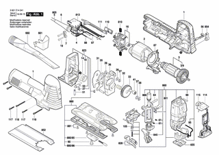 BOSCH Getriebegeh�use | Ersatzteile f�r GST 140 CE, GST...