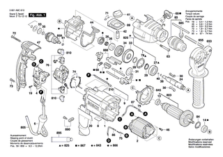 BOSCH Getriebegeh�use | Ersatzteile f�r GSB 21-2 RE, GSB 21-2 RCT - 2605806882