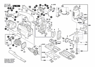 BOSCH Getriebegeh�use SCHWARZ | Ersatzteile f�r GST 120...