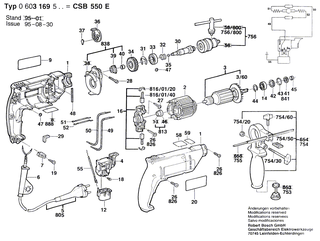 BOSCH B�rstenplatte | Ersatzteile f�r GSB 16 RE, PBH 2RE - 2605807060