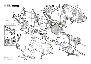 BOSCH Getriebedeckel GRUEN | Ersatzteile f�r PSB 13 RE, PSB 550 RE - 2605808922