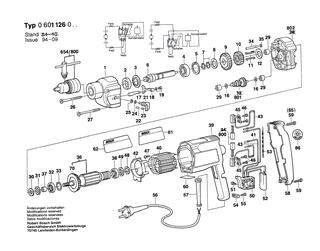 BOSCH Bohrspindel 1/2, SW 17 | Ersatzteile für Bohrmaschine, GBM 10-2 - 2606135011