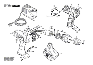 BOSCH Getriebekasten | Ersatzteile f�r PSR 12 VE-2, PSR 9,6 VE-2 - 2606200166