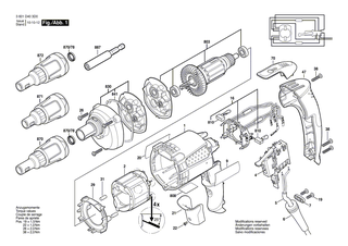 BOSCH Getriebeeinheit | Ersatzteile f�r GSR 6-25 TE - 2606200236