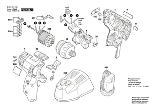 BOSCH Getriebekasten | Ersatzteile f�r GSR 10,8 V-LI, BACS-1 10,8 V-LI - 2606200259