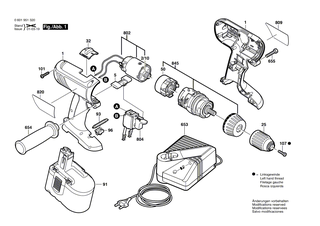 BOSCH Planetengetriebe | Ersatzteile f�r GSR 24 VE-2, GSR 18 VE-2 - 2606200916