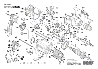 BOSCH Vorgelege | Ersatzteile f�r GSB 22-2 RE, GSB 20-2 - 2606309933