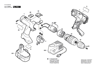 BOSCH Ritzel | Ersatzteile f�r GSR 14,4 VPE-2, 3655 - 2606316182