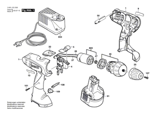 BOSCH Werkzeughalter | Ersatzteile f�r PSR 18 VE-2, PSR 180 - 2607001443