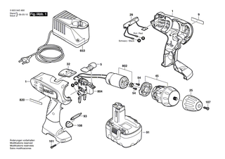 BOSCH Werkzeughalter | Ersatzteile f�r PSR 18 VE-2, PSR 180 - 2607001443