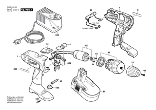BOSCH Werkzeughalter | Ersatzteile f�r PSR 18 VE-2, PSR 180 - 2607001443