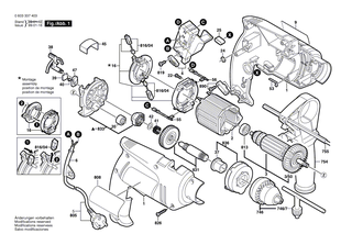 BOSCH Kohleb�rstensatz | Ersatzteile f�r GSB 1600 RE, PSB 650 RA - 2607014013