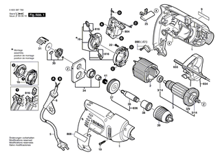 BOSCH Kohleb�rstensatz | Ersatzteile f�r GSB 1600 RE, PSB 650 RA - 2607014013
