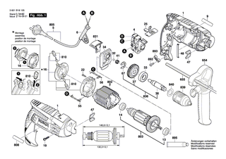 BOSCH Kohleb�rstensatz | Ersatzteile f�r GSB 1600 RE, PSB 650 RA - 2607014013