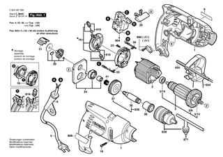 BOSCH Kohleb�rstensatz | Ersatzteile f�r GSB 1600 RE, PSB 650 RA - 2607014013
