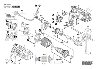 BOSCH Kohleb�rstensatz | Ersatzteile f�r GSB 1600 RE, PSB 650 RA - 2607014013