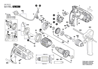BOSCH Kohleb�rstensatz | Ersatzteile f�r GSB 1600 RE, PSB 650 RA - 2607014013