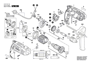 BOSCH Kohleb�rstensatz | Ersatzteile f�r GSB 1600 RE, PSB 650 RA - 2607014013