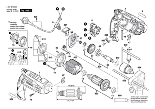BOSCH Kohleb�rstensatz | Ersatzteile f�r GSB 1600 RE, PSB 650 RA - 2607014013