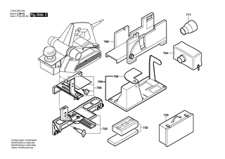 BOSCH Firmenschild SCHATTENSEITE | Ersatzteile für 3296 | 1601110481